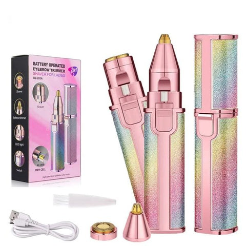 2 In 1 Rechargeable Electric Facial Hair Remover