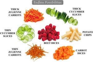 4 In 1 Vegetable Cutter Chopper Adjustable Multi-function Vegetable Cutter