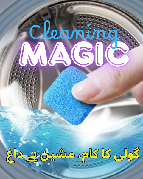 Cleaning tablets for front load and top load washing machines
