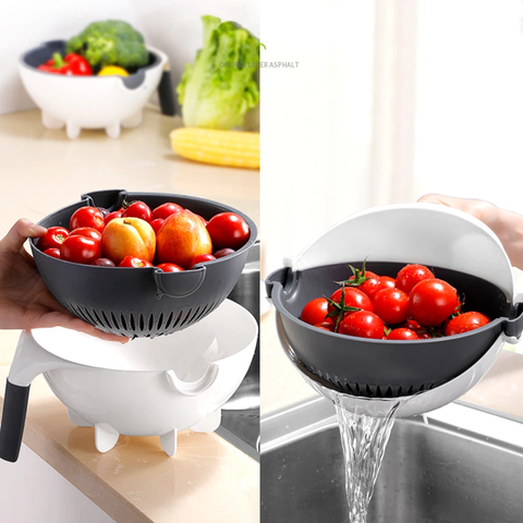 Vegetable Cutter 6 In 1 Multifunctional Grater and Drain Basket