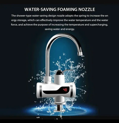 2500W Tankless Instant Hot Water Faucet with LED Display