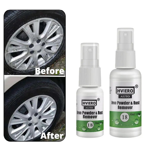 HGKJ-18-60ml Car Paint Wheel Iron Powder Rust Remover Car Logo Rust Spray Cleaner Repair Refurbising Accessories