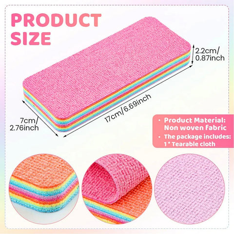 Multi-Purpose Microfiber Rainbow Sponge