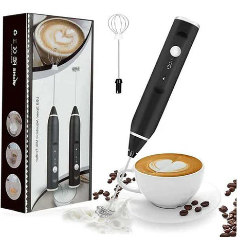 2 in 1 Electric Rechargeable Coffee Beater and Milk Frother