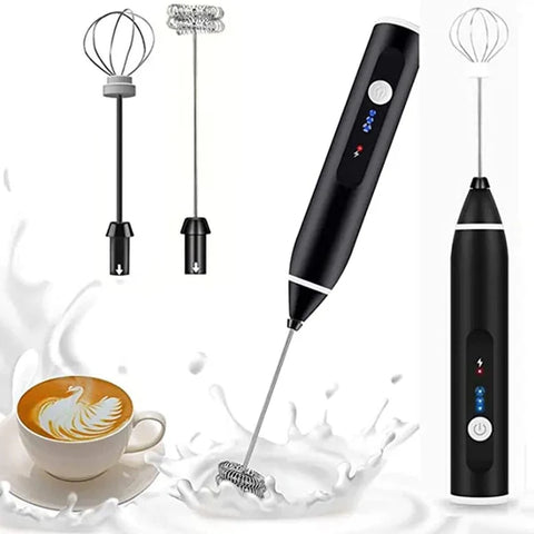 2 in 1 Electric Rechargeable Coffee Beater and Milk Frother