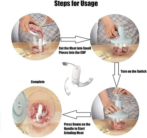 Hand Push Chopper Machine Food Processor