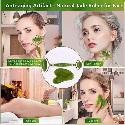 Facial Roller Massager With Jade Stone