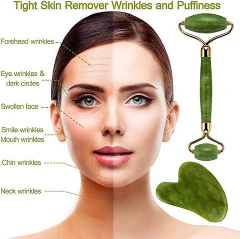 Facial Roller Massager With Jade Stone